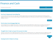 Tablet Screenshot of financeandcash.com